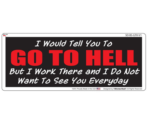 Why Did The Chicken Cross The Road TRUMP - 9" x 3" Full Color Printed Bumper Sticker