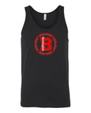 bloomingdale pta black bc - unisex jersey tank - 3480 w/ bloom b design on front.