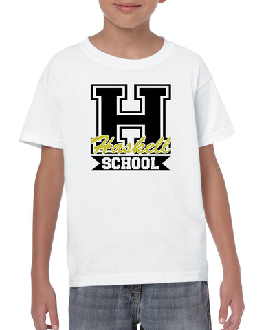 HASKELL Black Hook Shot Reversible Shorts w/ HASKELL School 2 Color "H" Logo on Leg.